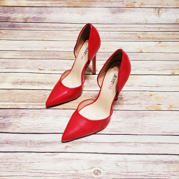JustFab Shoes - Cherry Red Pumps